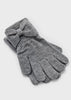 Guanti tricot fiocco bambina Mayoral grigio acero