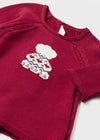 Vestito tricot con fascia Better Cotton neonata Mayoral Newborn rosso