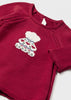 Vestito tricot con fascia Better Cotton neonata Mayoral Newborn rosso