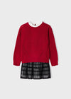 Abito tricot 2 pezzi bambina Mayoral rosso - ErreGiModaBimbo