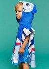 100% Cotton Baby Hooded Poncho Towel "Monster"