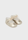 Ballerine fiocco neonata Mayoral Newborn dorate - ErreGiModaBimbo