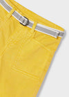 Bermuda con cintura freco cotone bambino Mayoral giallo