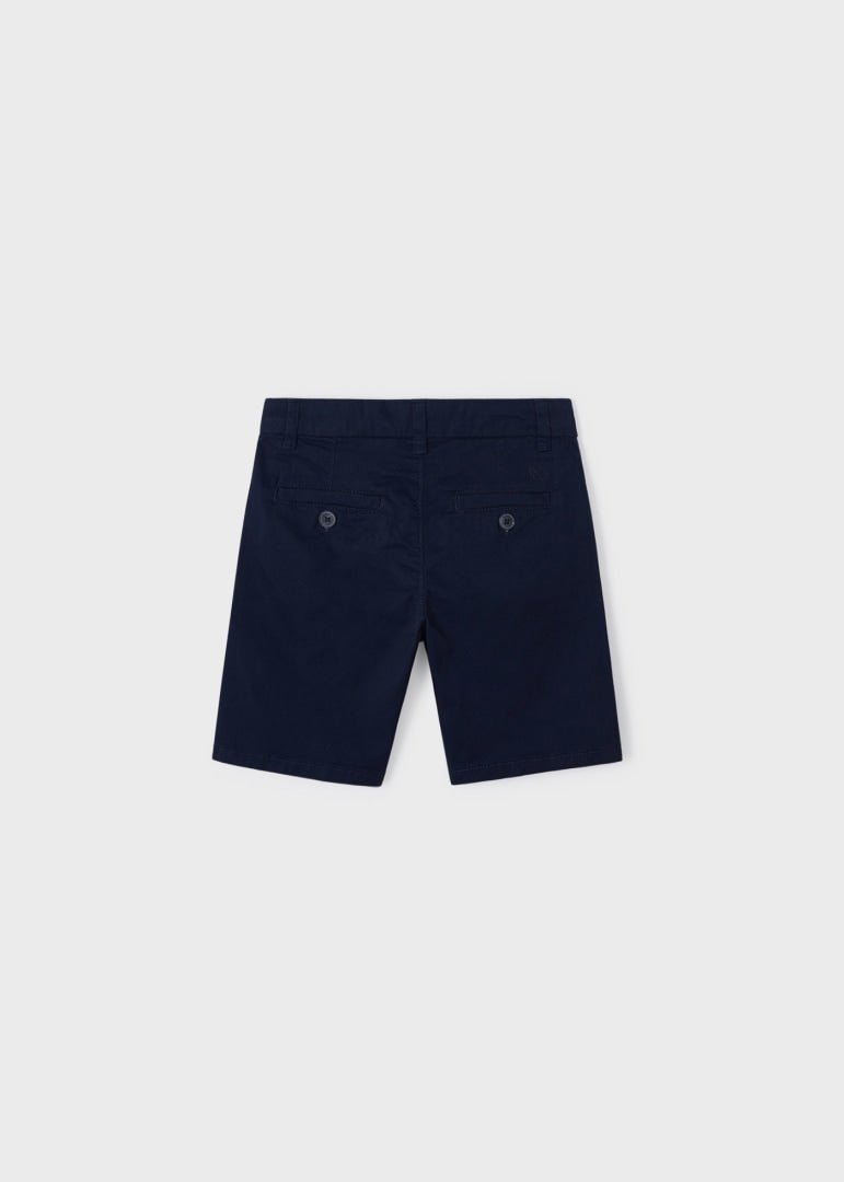 Bermuda elegante bambino Mayoral modello chino twill blu Navy - ErreGiModaBimbo