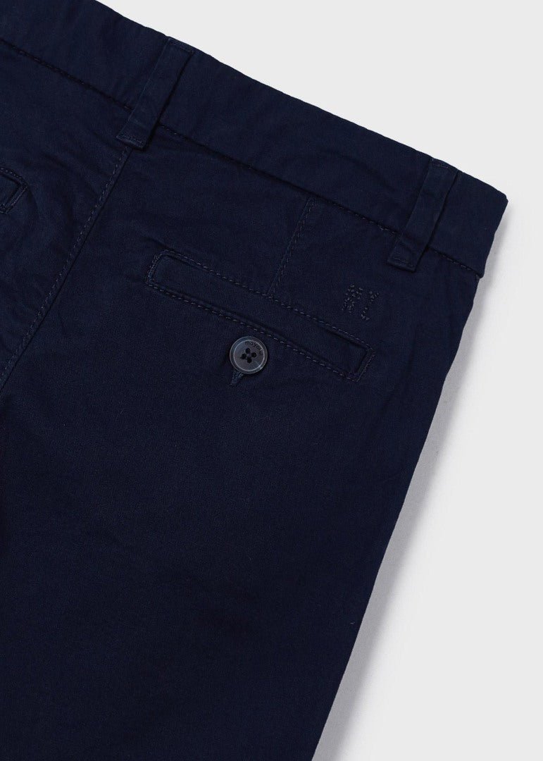 Bermuda elegante bambino Mayoral modello chino twill blu Navy - ErreGiModaBimbo