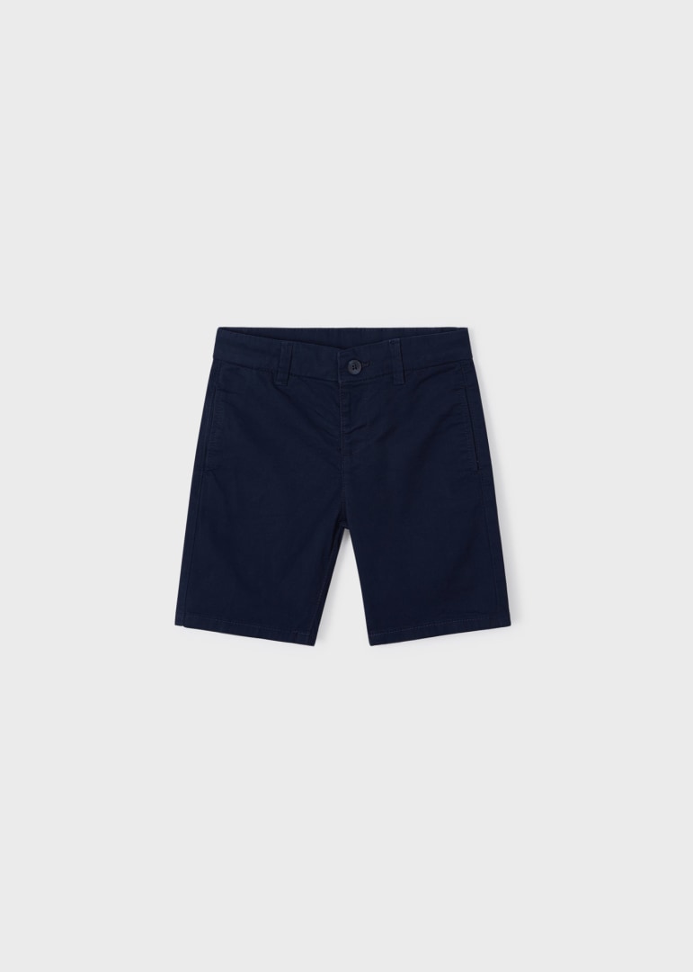 Bermuda elegante bambino Mayoral modello chino twill blu Navy - ErreGiModaBimbo