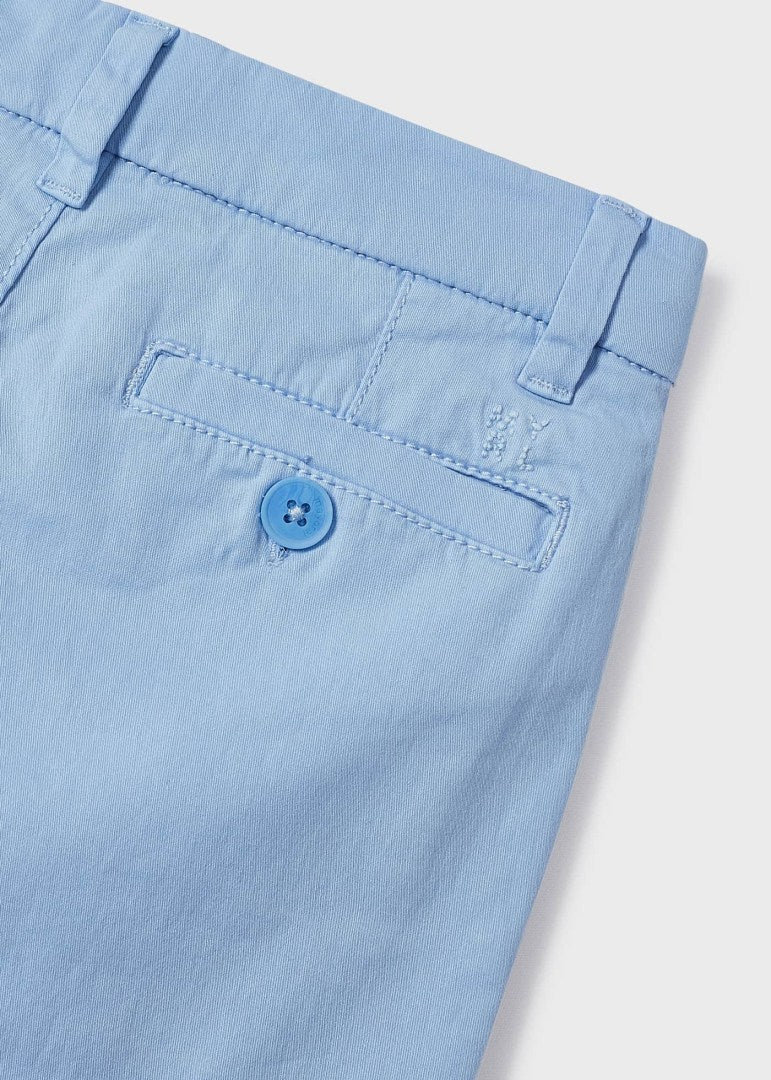 Bermuda modello chino in twill bambino Mayoral Azzurro - ErreGiModaBimbo