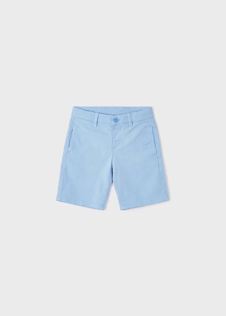 Bermuda modello chino in twill bambino Mayoral Azzurro - ErreGiModaBimbo