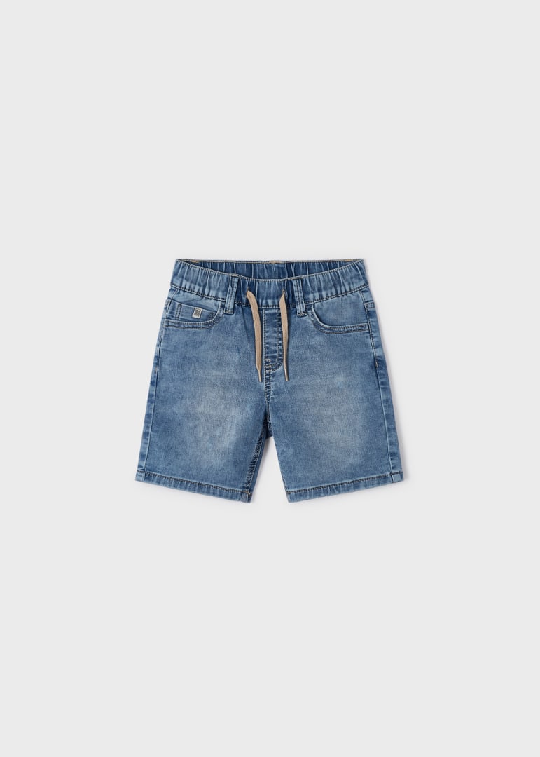 Bermuda soft jeans chiaro denim cotone bambino Mayoral - ErreGiModaBimbo