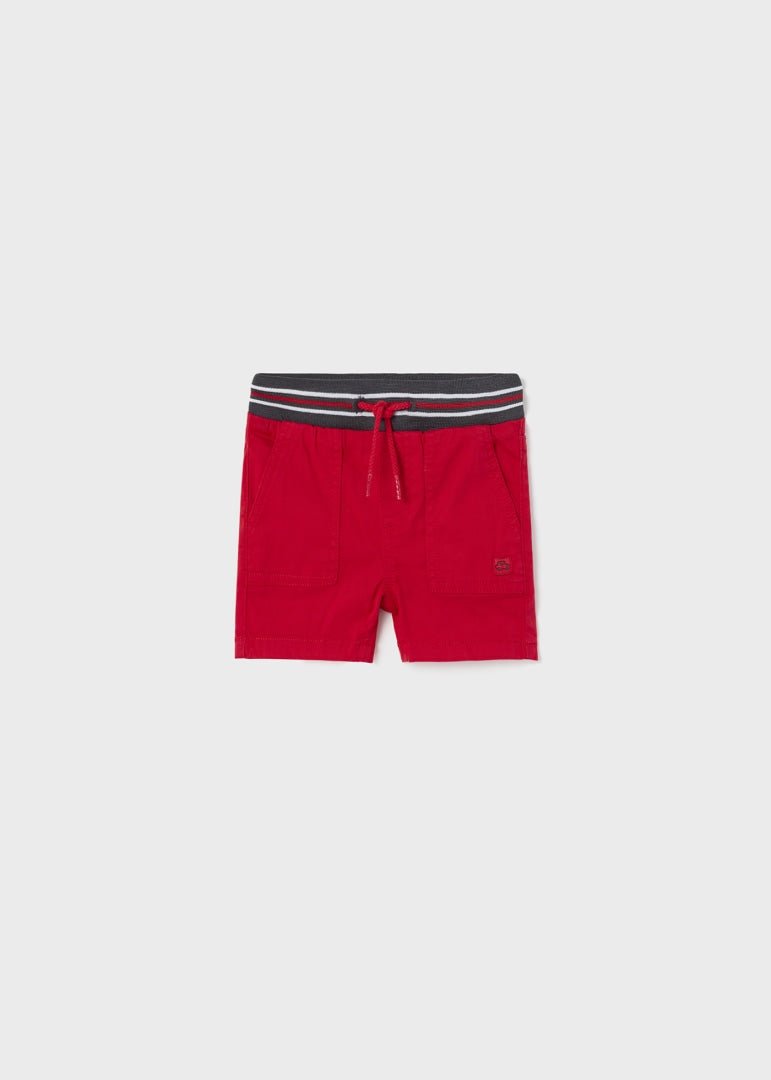 Bermuda twill neonato Mayoral rosso - ErreGiModaBimbo