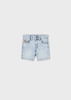 Bermuda vita regolabile cotone neonato Mayoral jeans chiaro - ErreGiModaBimbo