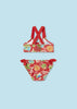 Set of 2 baby girl swimsuit briefs "Fruit"