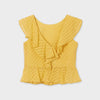 Blusa volant ragazza Mayoral giallo mostarda - ErreGiModaBimbo