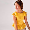 Blusa volant ragazza Mayoral giallo mostarda - ErreGiModaBimbo