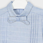 Camicia blusa bambina Mayoral motico quadri azzurra - ErreGiModaBimbo