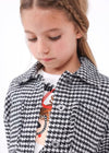 Camicia Overshirt stampata bambina Mayoral pied poule - ErreGiModaBimbo