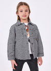 Camicia Overshirt stampata bambina Mayoral pied poule - ErreGiModaBimbo