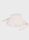 Mayoal Newborn Pink Linen Ceremony Hat