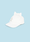 Mayoral Baby Girl Cotton Bow Hat White