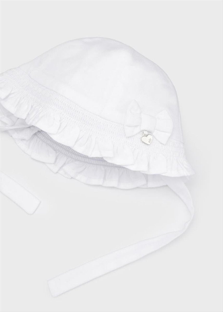 Cappello lyocell supersoft doppio strato neonata Mayoral bianco - ErreGiModaBimbo