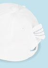 Mayoral Newborn Cotton Fish Hat White 