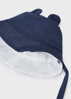 Cappello reversibile lino neonato Mayoral Newborn blu