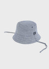 Cappello reversibile neonato Mayoral misto lino cotone blu marino mix