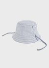 Cappello reversibile neonato Mayoral misto lino cotone blu marino mix