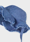 Mayoral Newborn Jeans Cotton Fringed Hat