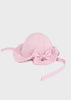 Mayoral Newborn pink cotton fringed hat