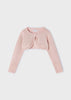 Cardigan filo bambina Mayoral bolerino tricot cotone rosa lurex