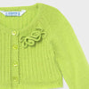 Cardigan neonata Mayoral verde pistacchio in tricot - ErreGiModaBimbo