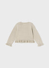 Cardigan tricot cotone neonata Mayoral beige - ErreGiModaBimbo