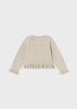 Cardigan tricot cotone neonata Mayoral beige - ErreGiModaBimbo