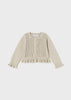 Cardigan tricot cotone neonata Mayoral beige - ErreGiModaBimbo