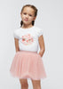 Completo 2 pezz bambina Mayoral con gonna tulle rosa