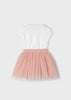 Completo 2 pezz bambina Mayoral con gonna tulle rosa