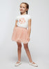 Completo 2 pezz bambina Mayoral con gonna tulle rosa