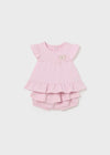 Mayoral Newborn „Teddy Bears“ Rosa 2-teiliges Baby-Outfit