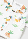 Completo 2 pezzi neonato Mayoral Newborn camicia "Safari"