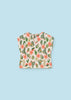 Mayoral orange "Catus" 3-piece fresh cotton baby girl set