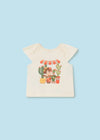 Mayoral orange "Catus" 3-piece fresh cotton baby girl set