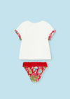 Set of 2 baby girl swimsuit briefs "Fruit"