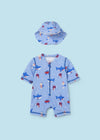 Costume da bagno 2 pezzi da mare UPF 40 neonato Mayoral Newborn "Fish"