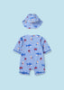 Costume da bagno 2 pezzi da mare UPF 40 neonato Mayoral Newborn "Fish"