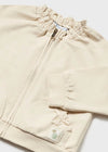 Mayoral Beige Baby Zip Up Sweatshirt 