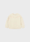 Mayoral Beige Baby Zip Up Sweatshirt 