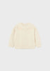 Mayoral Beige Baby Zip Up Sweatshirt 