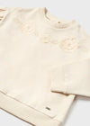 Mayoral Beige Baby Zip Up Sweatshirt 