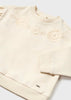 Mayoral Beige Baby Zip Up Sweatshirt 